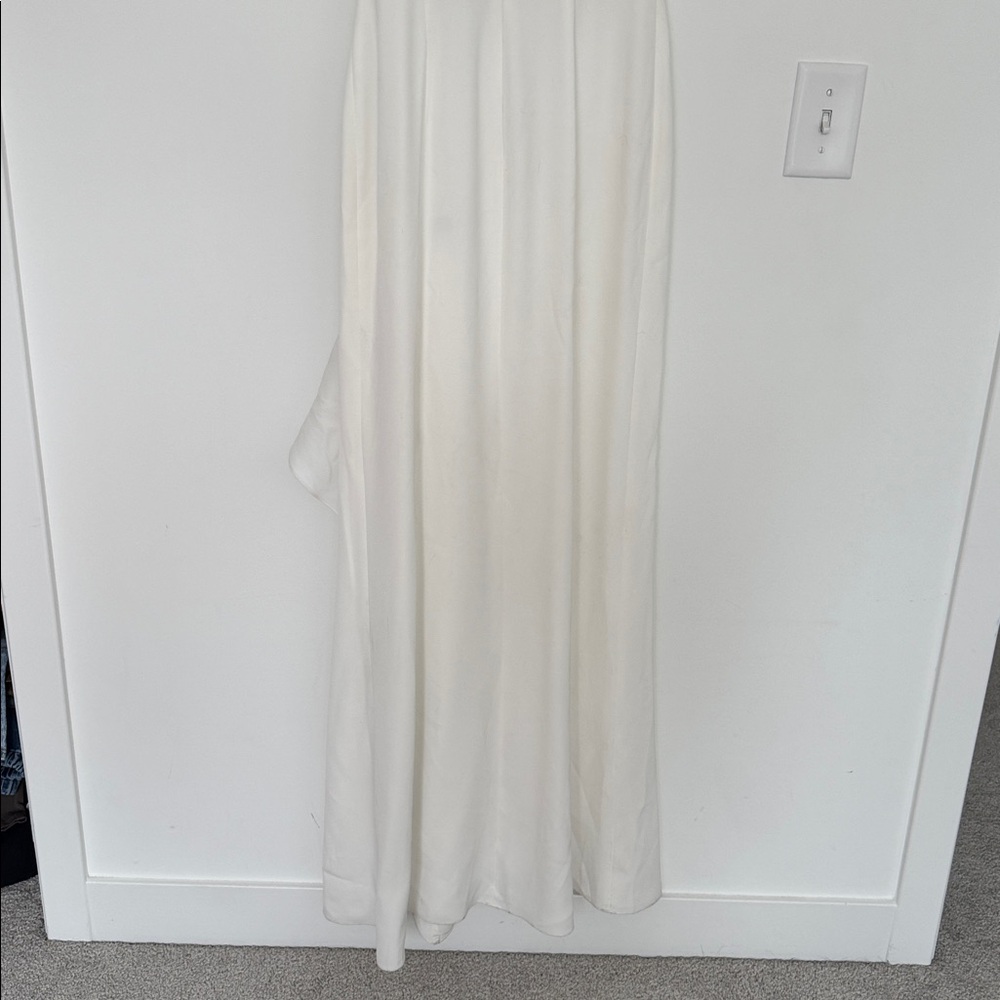 Sachin & Babi Courtney Ruffle Maxi Gown, Off White Ivory - Size 0 - Picture 7 of 9